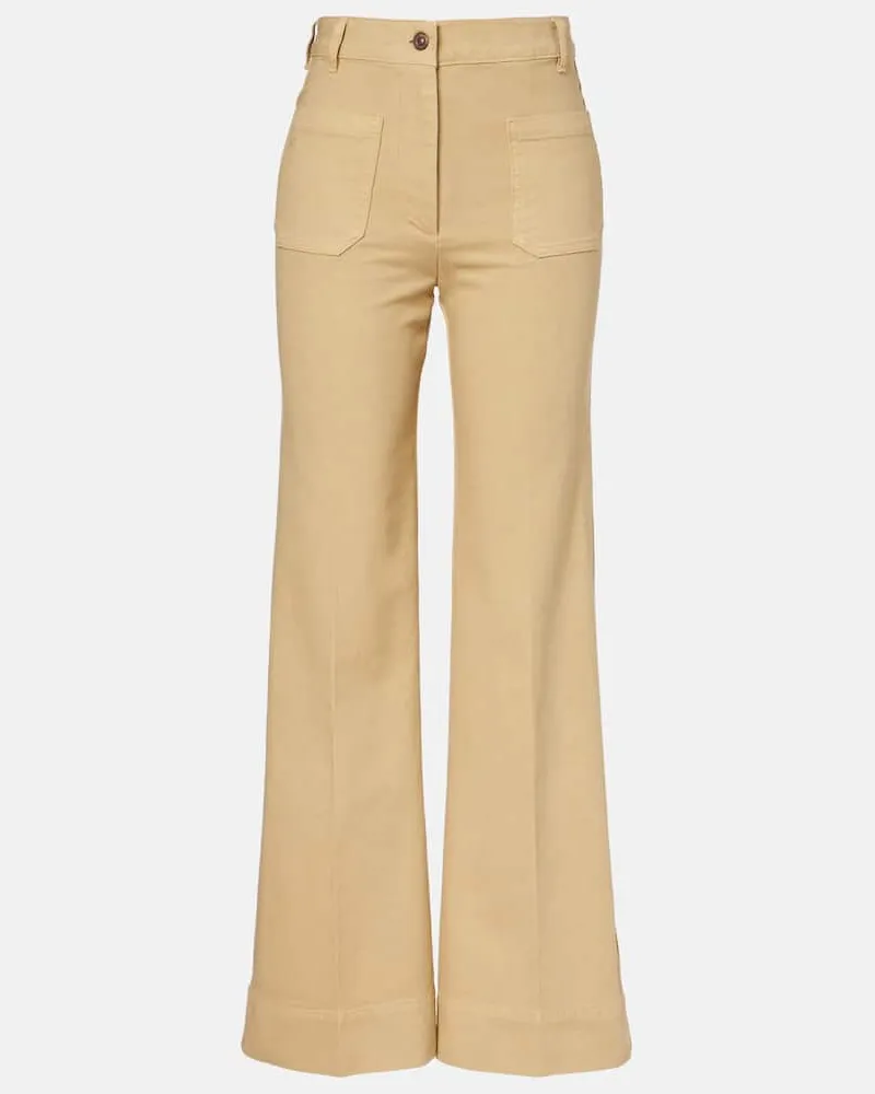 Victoria Beckham High-Rise Flared Jeans Alina Gelb