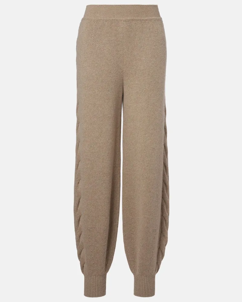 Loro Piana Jogginghose Napier aus Kaschmir Rosa