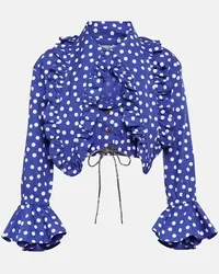 Vivienne Westwood Bluse Heart aus Baumwolle Blau