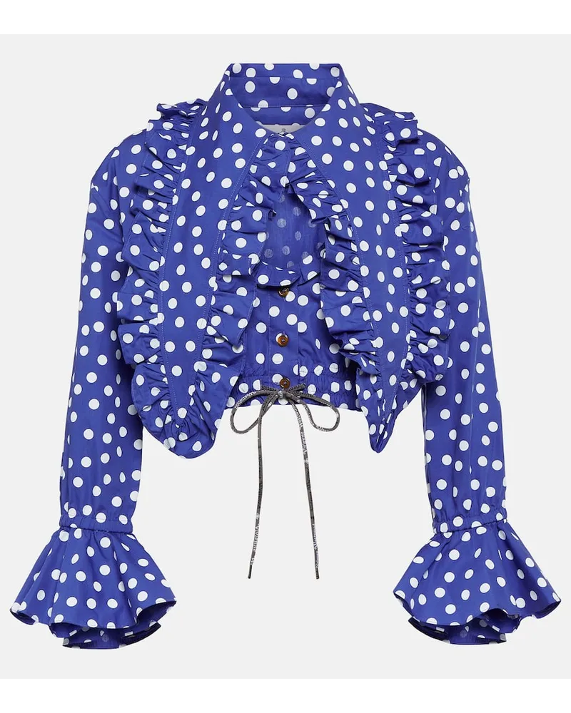 Vivienne Westwood Bluse Heart aus Baumwolle Blau