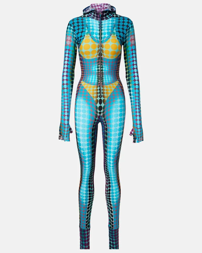 Jean Paul Gaultier Bedruckter Jumpsuit Multicolor