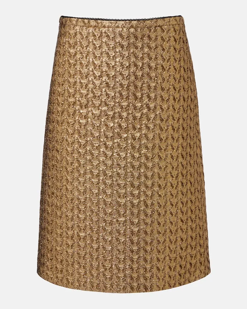 Dorothee Schumacher Midirock Golden Hour Gold