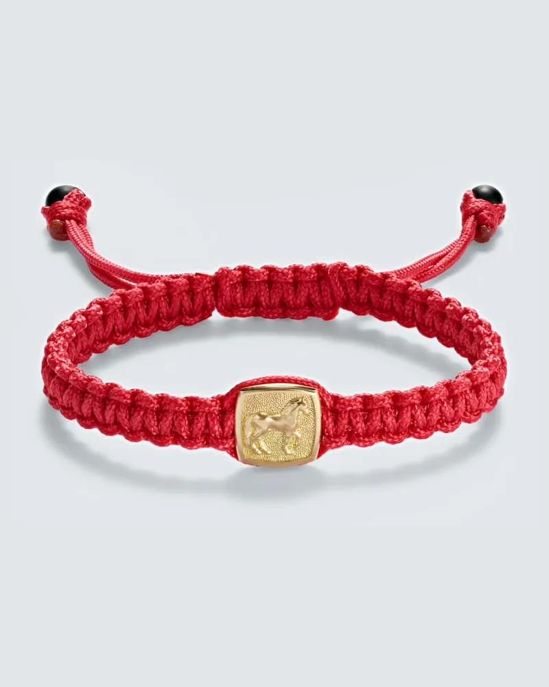 David Yurman Armband Petrvs® Horse mit 18kt Gelbgold (750/1000) und Onyx Rot