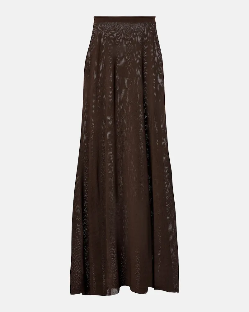 Tom Ford Maxirock aus Mesh Braun