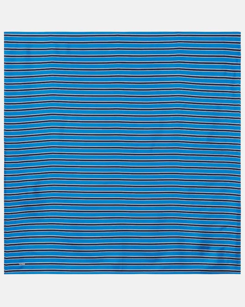 Totême Schal aus Seide Blau