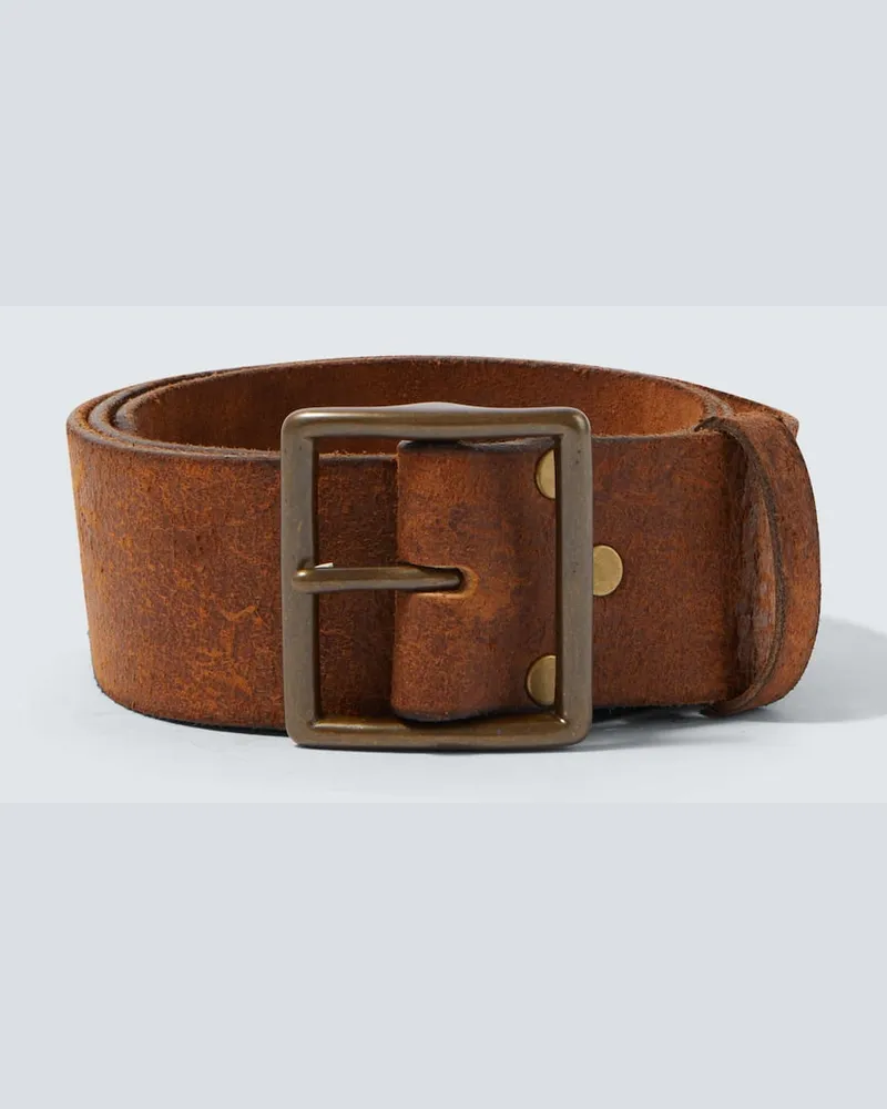 RRL Gürtel Jones aus Leder Braun