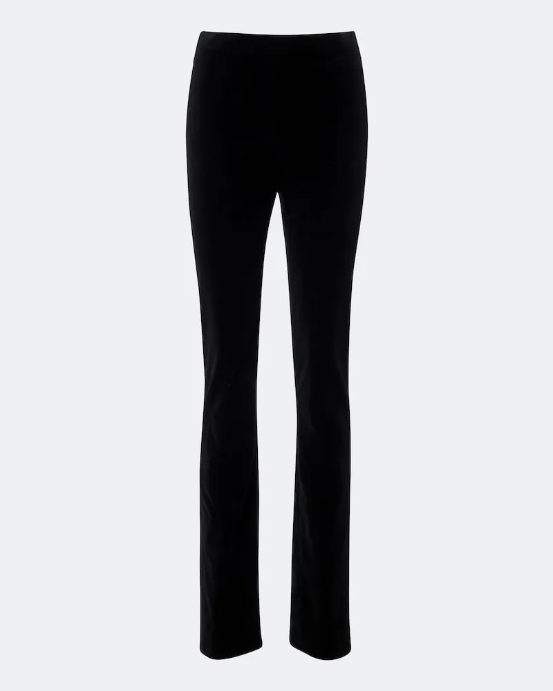 KHAITE Slim Hose Ryden aus Baumwolle Schwarz