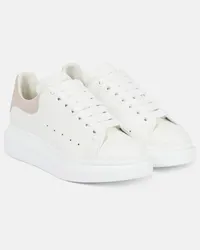 Alexander McQueen Sneakers Oversized aus Leder Weiss