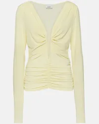 Isabel Marant Top Laura aus Jersey Gelb