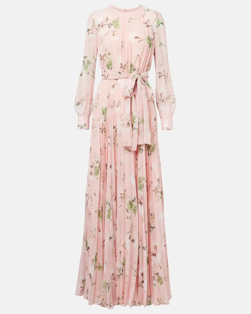 Erdem Robe aus Voile Rosa