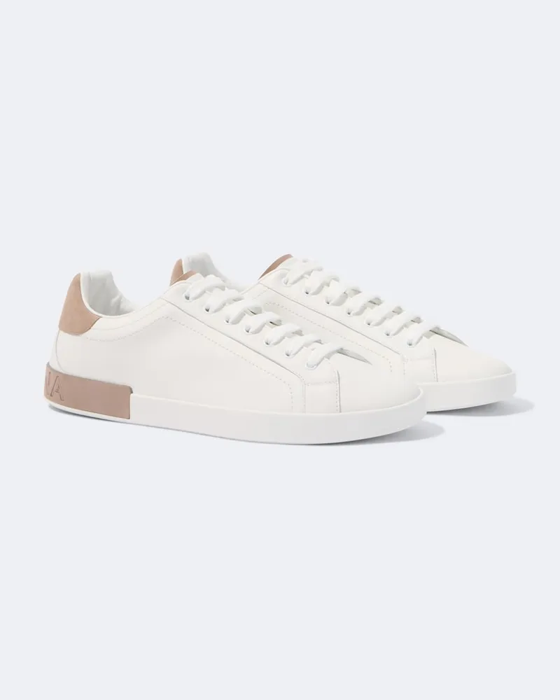 Dolce & Gabbana Sneakers aus Leder Weiß
