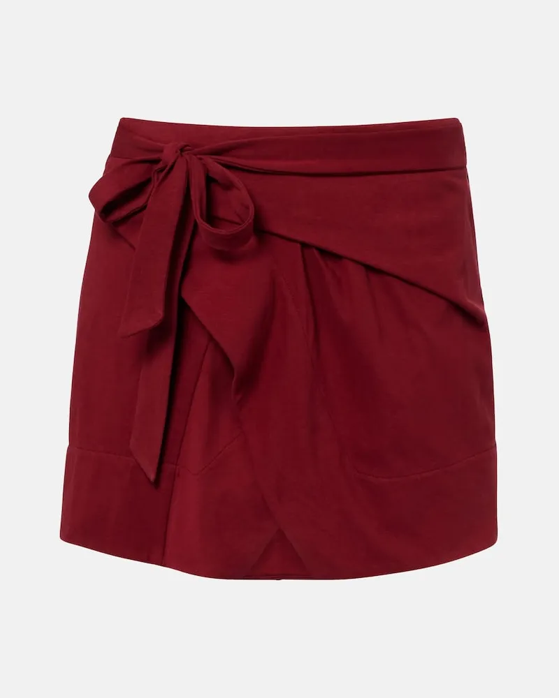 Isabel Marant Wickelrock Berenice aus Baumwolle Burgunderrot
