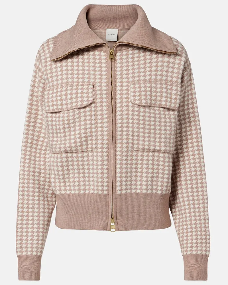 Varley Jacke Ablett aus Jacquard Beige