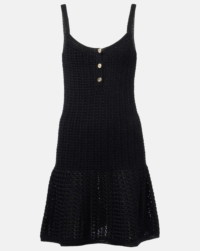 Gucci Minikleid aus einem Baumwollgemisch Schwarz