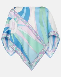 Emilio Pucci Top Cigni aus Seide Multicolor