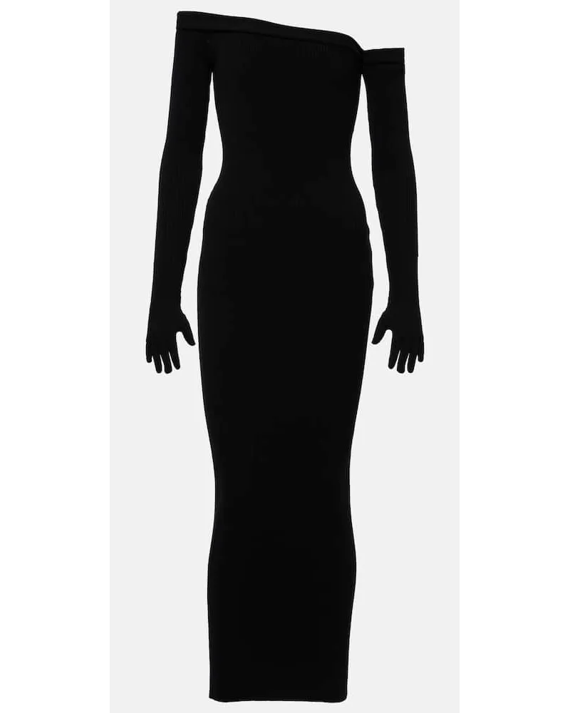 Jean Paul Gaultier Maxikleid Schwarz