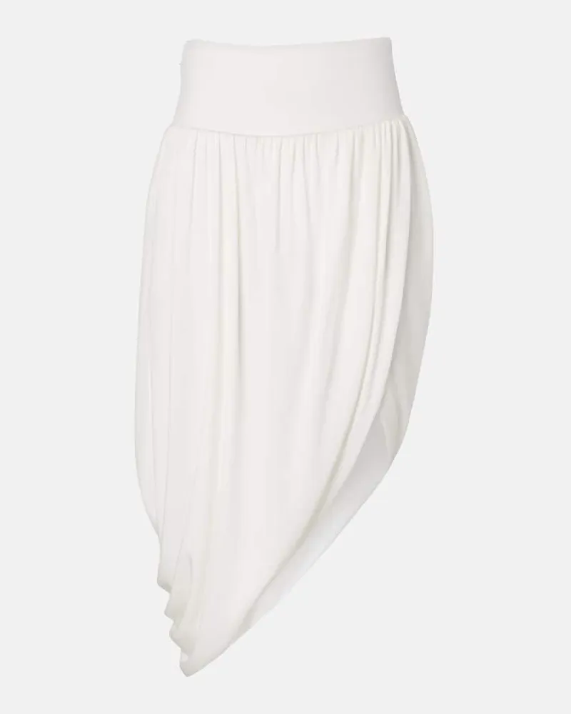 Alaïa Alaïa Midirock aus Jersey Weiß