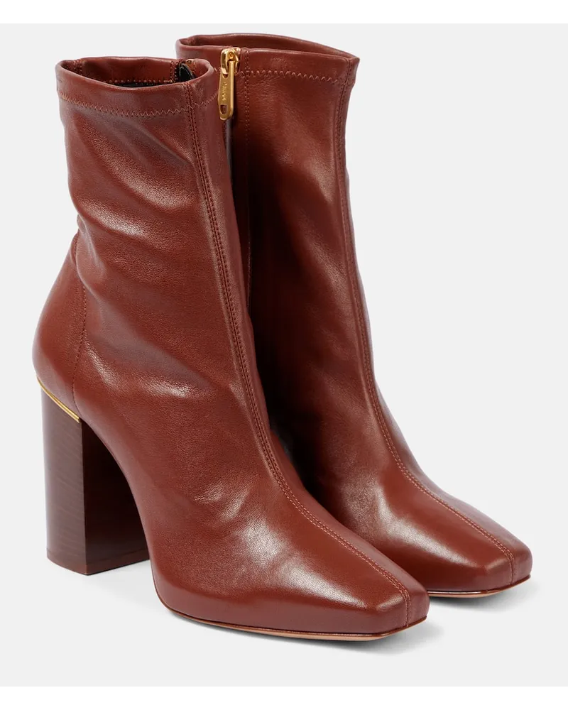 Chloé Chloe Ankle Boots Ambre aus Leder Braun