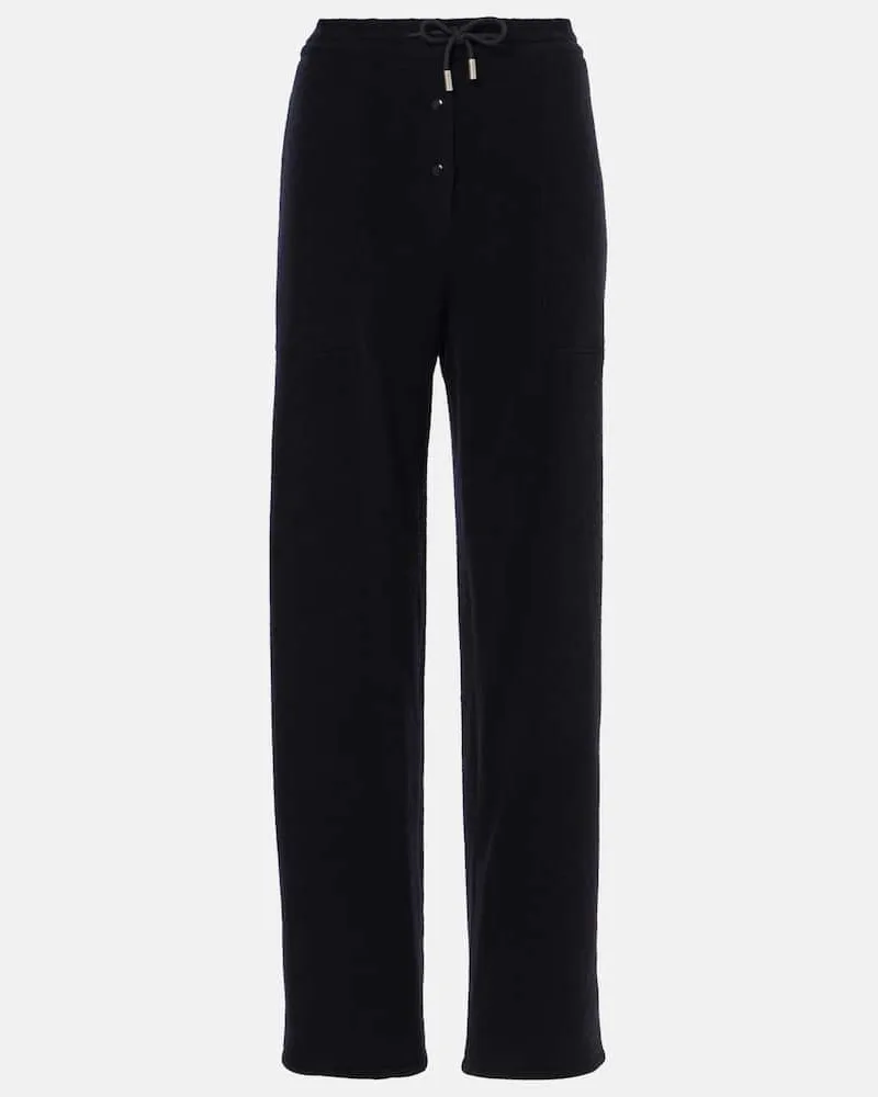 The Row Gerade Hose Bonnette aus einem Kaschmirgemisch Blau