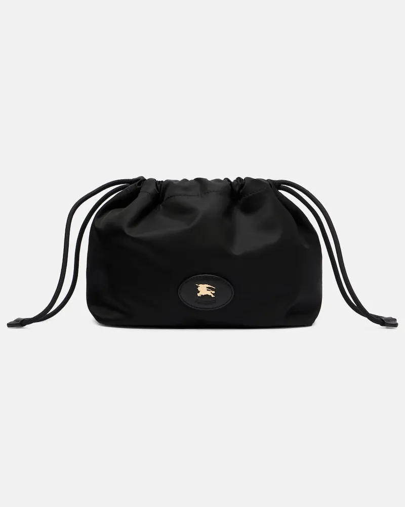 Burberry Wendbares Etui mit Leder Schwarz