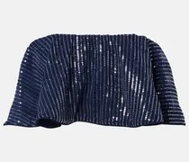 Cropped-Top mit Pailletten