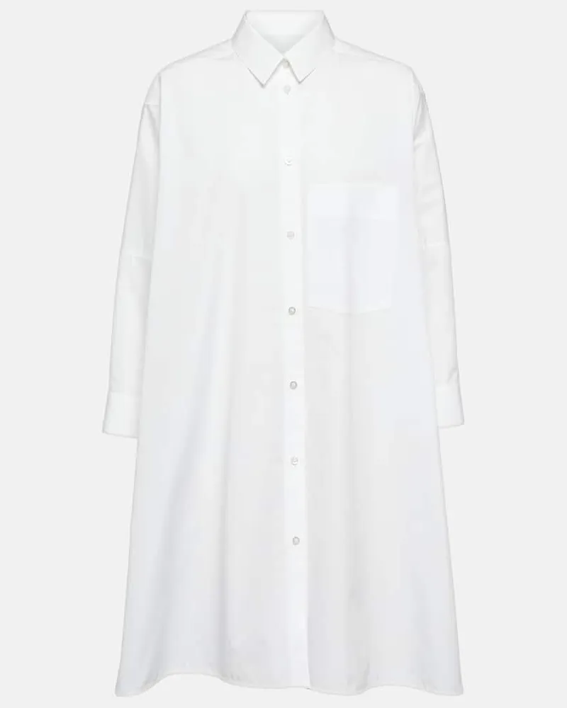 Jil Sander Hemd aus Baumwollpopeline Weiã