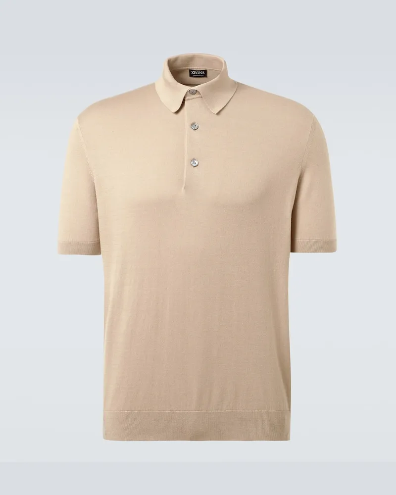 Ermenegildo Zegna Polohemd aus Baumwolle Braun