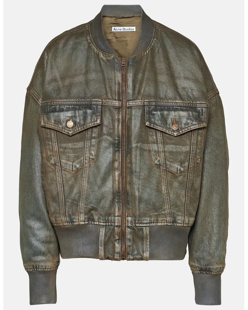 Acne Studios Bomberjacke aus Denim Blau