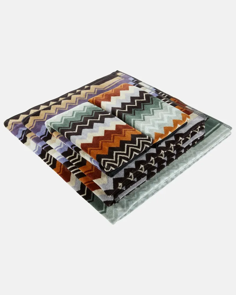 Missoni Set Giacomo aus fünf Handtüchern Multicolor