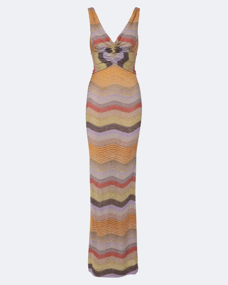 Missoni Robe Wave aus Häkelstrick Multicolor
