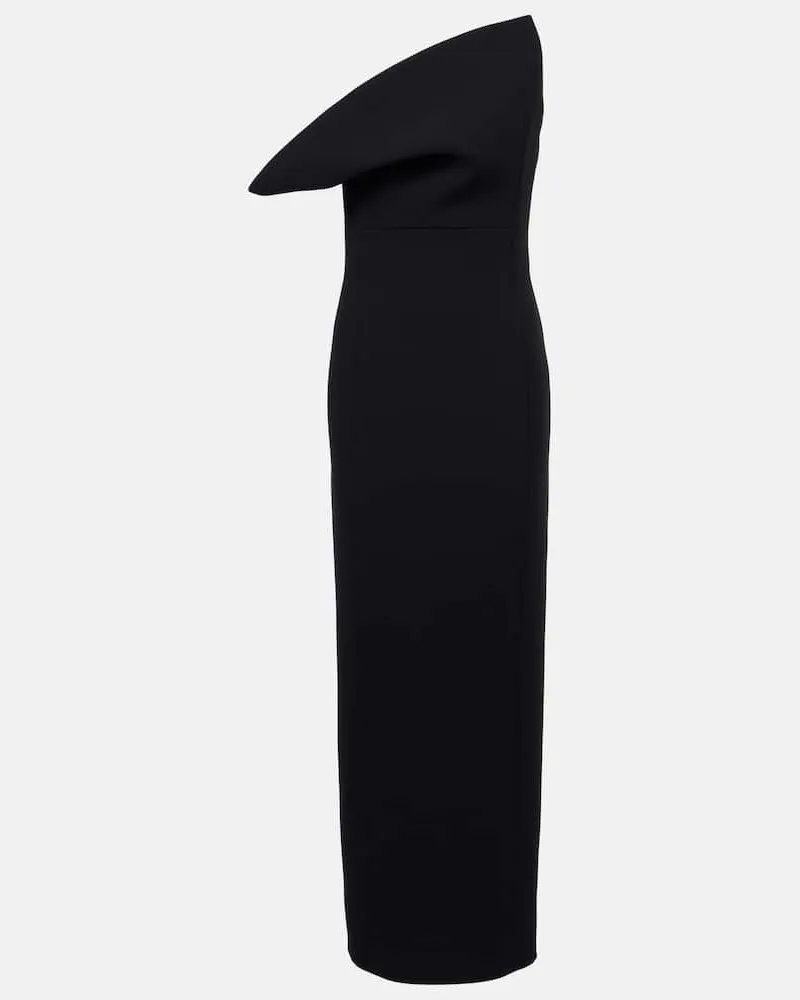 KHAITE Maxikleid Catto aus Crêpe Schwarz
