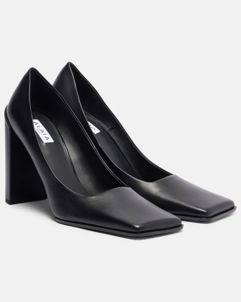 Alaïa Alaïa Pumps Square 90 aus Leder Schwarz