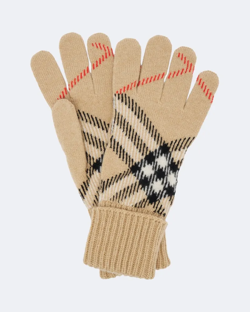 Burberry Handschuhe Burberry Check Beige