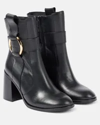 See by Chloé See By Chloe Ankle Boots Zelda 90 aus Leder Schwarz