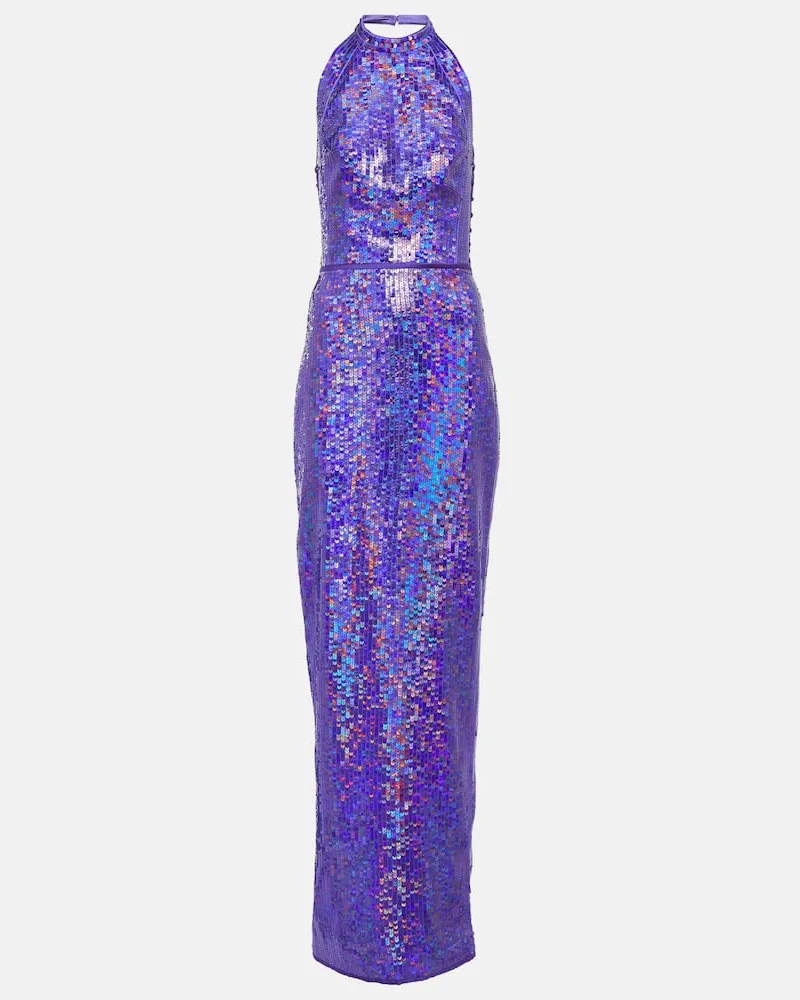 RASARIO Robe mit Pailletten Blau