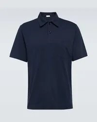 Dries van Noten Polohemd aus Baumwoll-Jersey Blau