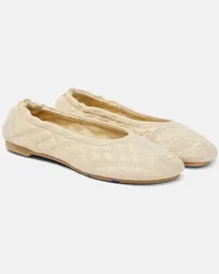 Burberry Ballerinas EKD aus Leder Beige