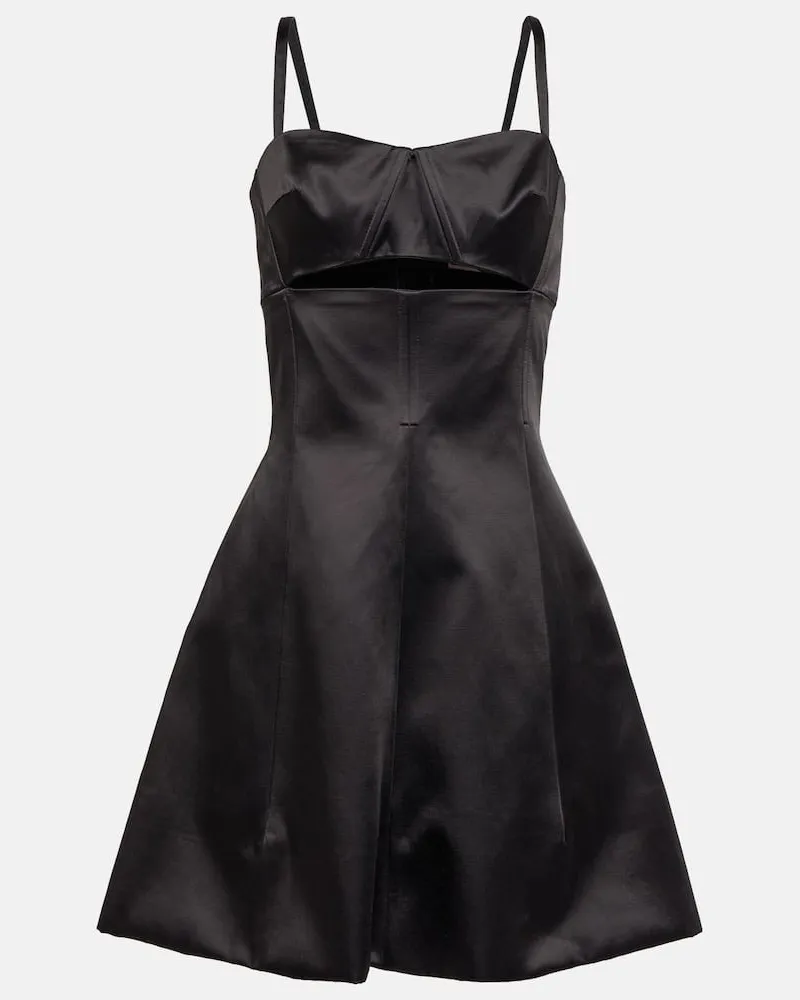 Patou Minikleid aus einem Baumwollgemisch Blau