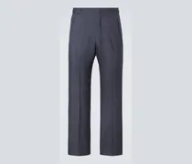 Gerade Hose aus Mohair und Seide