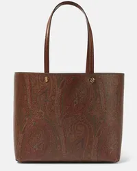 Etro Tote  Essential Medium aus Leder Multicolor