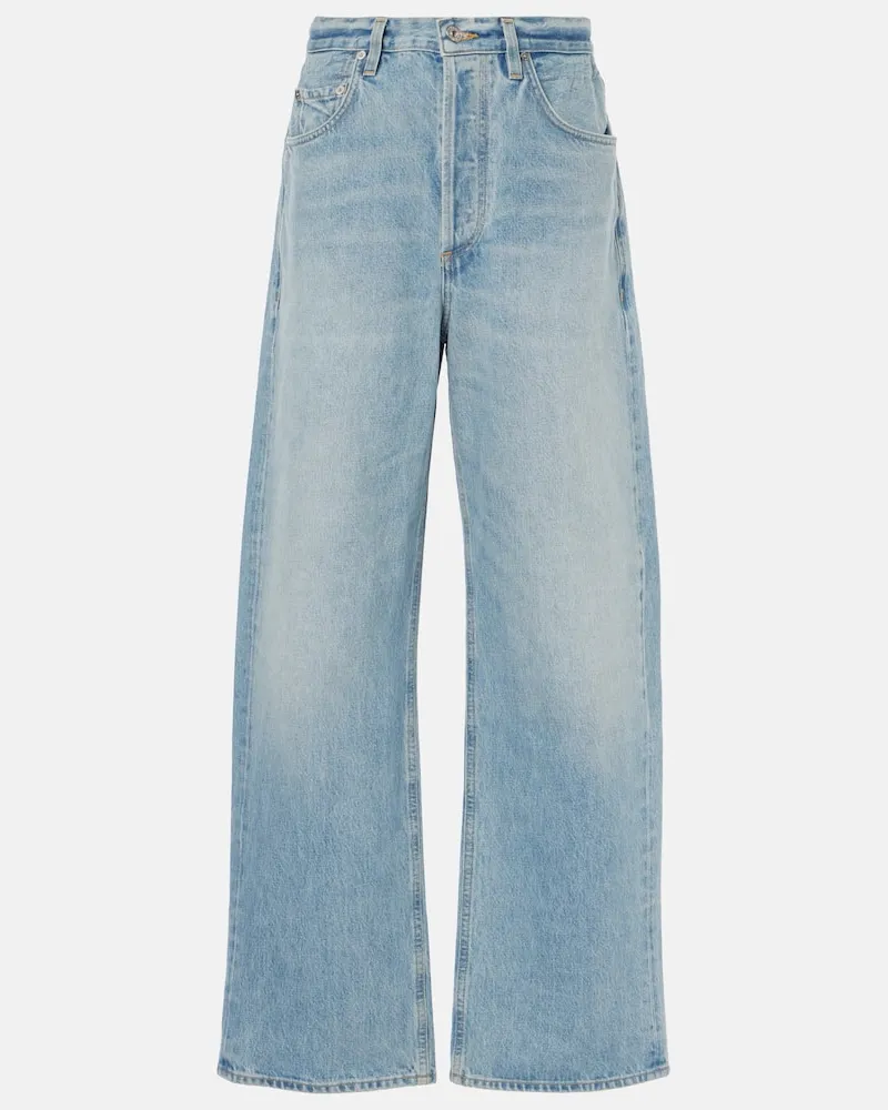 Citizens of humanity High-Rise Wide-Leg Jeans Gwendoline Scrunch Blau