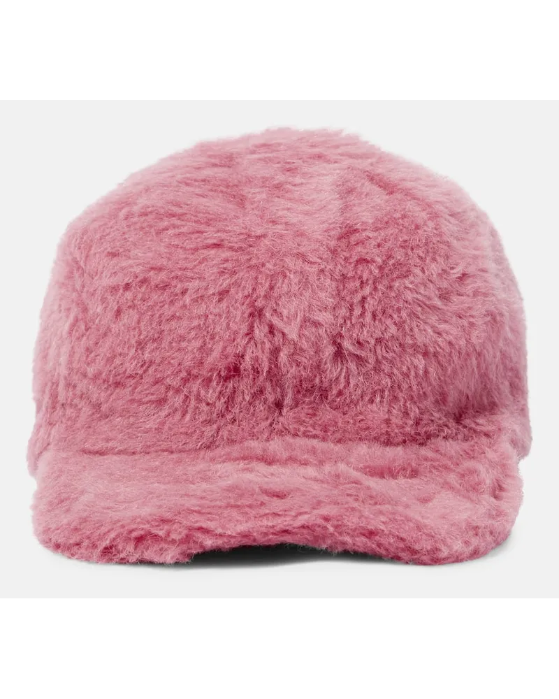 Max Mara Baseballcap Gimmy aus Teddyfleece Pink