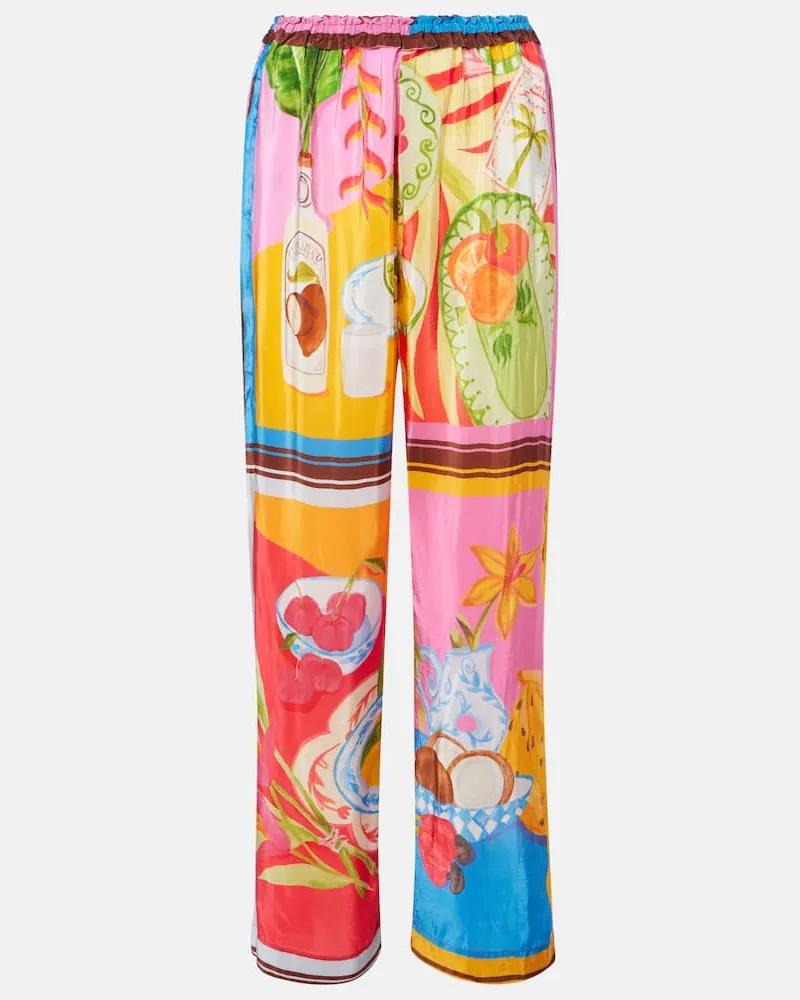 FARM Rio Weite Hose Summer Picnic Multicolor