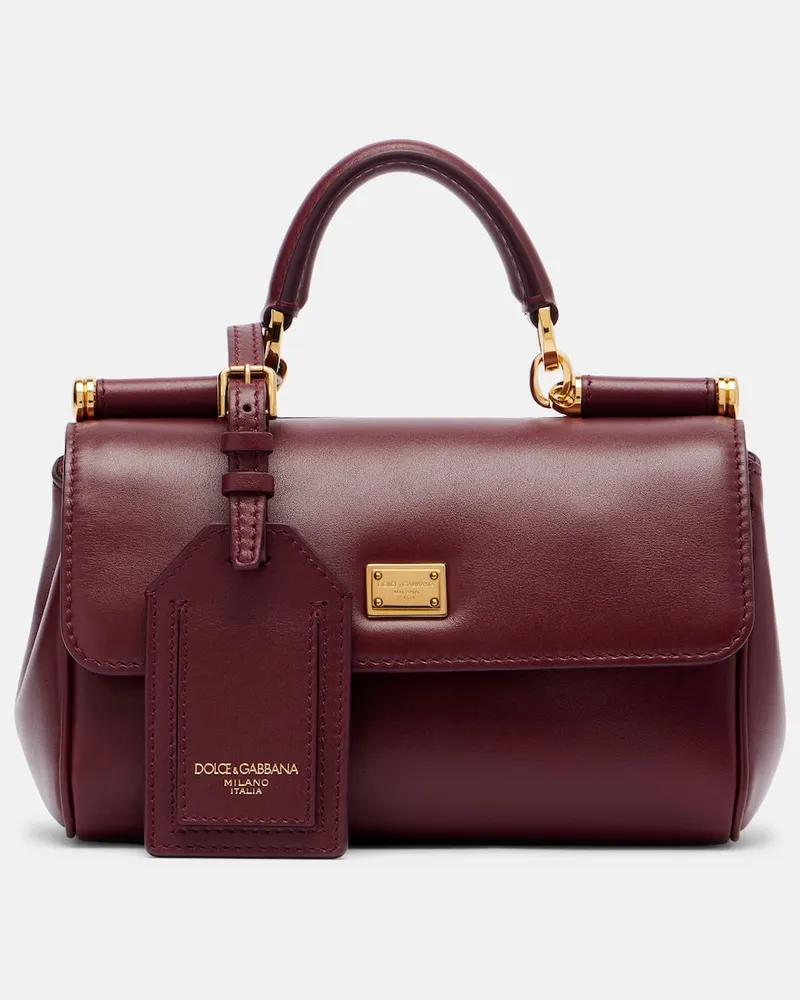 Dolce & Gabbana Tote Bag My Sicily aus Leder Burgund