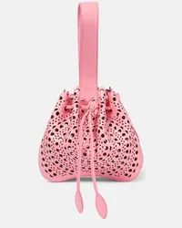 Alaïa Alaia Bucket-Bag Rose Marie aus Leder Pink