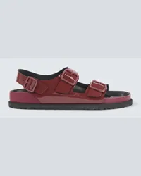 Birkenstock Sandalen Milano aus Lackleder Rot