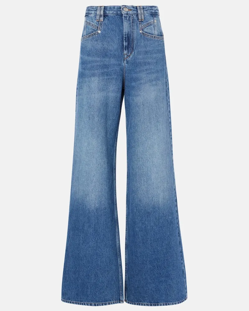 Isabel Marant Wide-Leg Jeans Lemony Blau