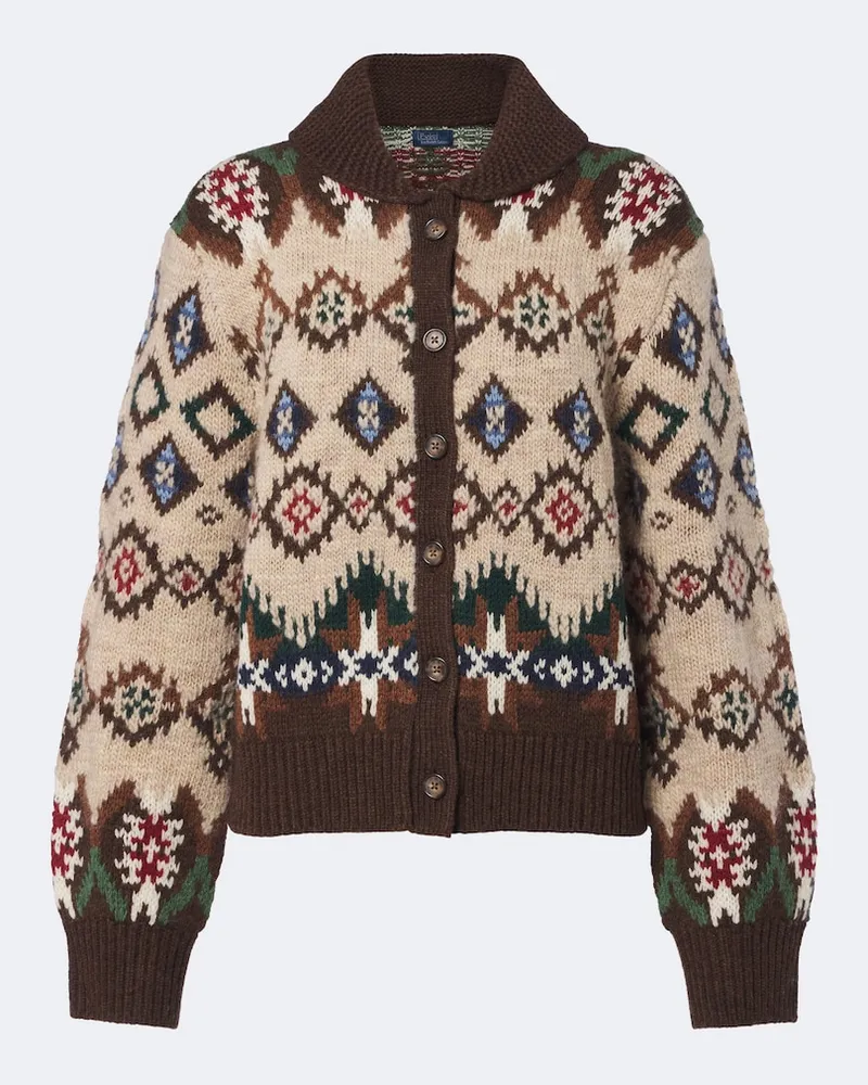 Ralph Lauren Cradigan aus Wolle und Kaschmir Multicolor