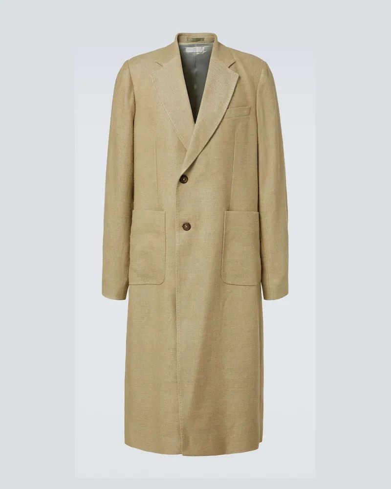 Our Legacy Mantel Robe aus Leinen und Seide Beige