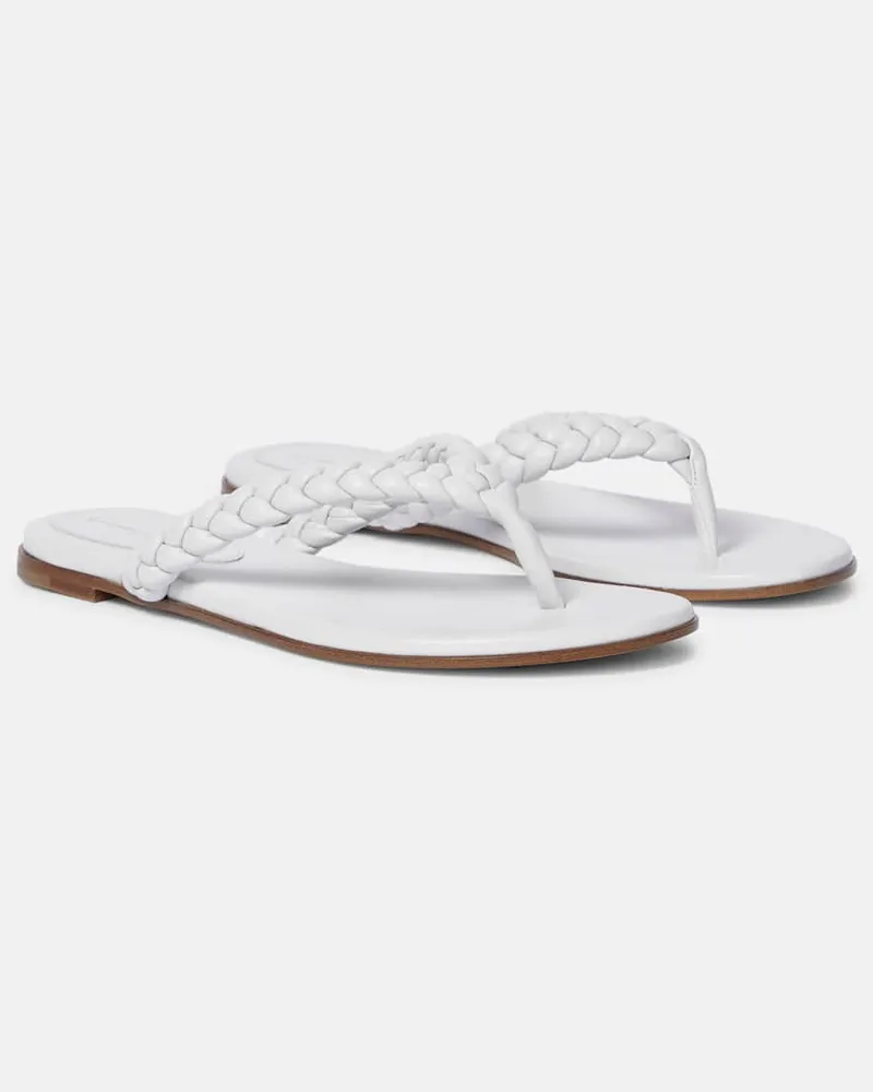 Gianvito Rossi Sandalen Tropea aus Leder Weiß